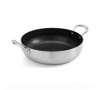 Samuel Groves Classic Non-Stick Stainless Steel Triply 26cm Chefs Pan with Side Handles