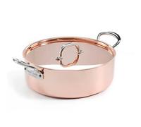 Samuel Groves Copper Induction 26cm Saute Pan With Side Handles And Lid
