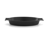 Samuel Groves - Enamel Cast Iron Gratin Dish, 36cm, Black By Chabrias LTD