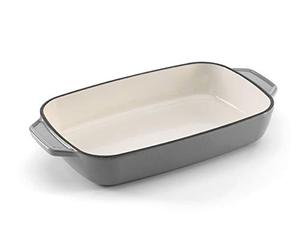 Samuel Groves - Enamel Cast Iron Rectangular Roaster 25.5cm by Chabrias LTD