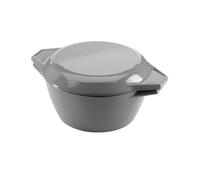 Samuel Groves Enamelled Cast Iron Round Casserole Dish with Lid 20.5cm 2L Dutch Oven Pot for Stews, Curries & Bread Baking, Even Heat Retention, Oven Safe 230°C, Induction Hob Ready