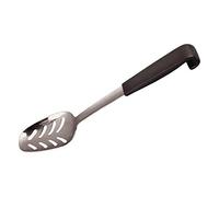 Samuel Groves Le Buffet Slotted Serving Spoon 9 1/2" / 240mm Black Handle, Stainless Steel, Slotted Spoon, Stainless Steel Serving Spoons, Metal Slotted Serving Spoon, Stainless Steel Serving Spoon