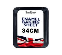 Samuel Groves UK Made Vitreous Enamel Roasting/Baking Tray Sheet (34cm)