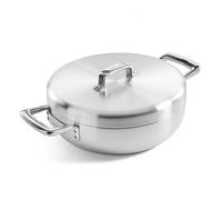 Samuel Groves Urban 28cm Stainless Steel Triply Chefs Pan with Domed Lid