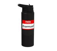 Samuel, Hello My Name is Name Tag, Badge Stainless Steel Insulated Water Bottle