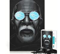 Samuel L. Jackson Portrait 1000 Piece Jigsaws for Adults Puzzle Boost Recall Anxiety Relief Accurate Edge Xmas Surprise (38x52cm)
