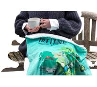 Samuel Lamont Cozy Ireland Map Fleece Blanket - Soft, Warm, Irish Gift