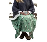 Samuel Lamont Fluffy Flock Sheep Lap Blanket - Soft Sherpa Fleece Throw Blanket (27.55” x 39.37”)