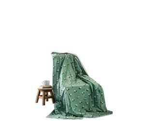 Samuel Lamont Fluffy Flock Sherpa Throw Blanket - Soft Cozy Sheep Design for Couch or Bed (50" x 60")