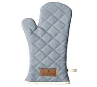 Samuel Lamont Oven Gauntlet Gloves - Premium Heat-Resistant Canvas Oven Gloves for Baking and Cooking | Grey | One Size