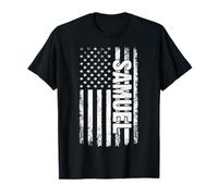 Samuel Personal Name American Flag Retro Men Women Funny T-Shirt