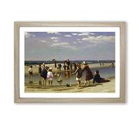 Samuel S. Carr Small Yacht Racing Framed Print | A2 Oak Framed Wall Art | Ready to Hang | Modern Vehicle Picture | Living Room Bedroom Lounge Office