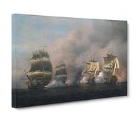 Samuel Scott Cape of Good Hope Classic Painting Canvas Wall Art Print Ready to Hang, Framed Picture for Living Room Bedroom Home Office Décor, 24x16 Inch (60x40 cm)