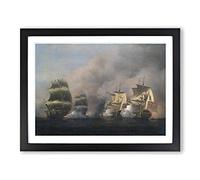 Samuel Scott Cape of Good Hope Classic Painting Framed Wall Art Print, Ready to Hang Picture for Living Room Bedroom Home Office Décor, Black A3 (46 x 34 cm)