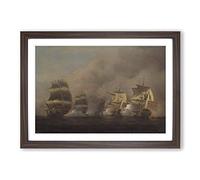 Samuel Scott Cape of Good Hope Framed Print | A2 Walnut Framed Wall Art | Ready to Hang | Modern Nature Picture | Living Room Bedroom Lounge Office