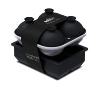 Samuelworld Premium Silicone Ice Cube Tray, Set of 2-Large Ice Cube Molds Set Square & Sphere Round Ice Ball Maker Mold, Whiskey Ice Trays Freezer, Cocktail Kit, Bartesian, BPA Free