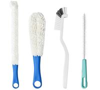 Samulee Set of 4 Brush Cleaning, Cleaning Set Brush, Cleaning Brush Set for Various Bottles, Spout, Aquarium, Water Pipe, for Cleaning Hard to Reach Areas
