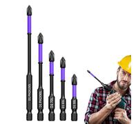 Samuliy Anti-Slip Screwdriver Bits - Shockproof Magnetic Screwdriver Bits - Resistant Drill Bit for Hand Screwdrivers, Wear Resistant Screwdriver Bits for Corded Drills