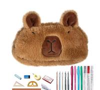 Samuliy Capybara Pencil Case, Capybara Pencil Case | Capybara Pencil Case - 3D Plush Pencil Bag, Soft Animal Stationery, Cartoon Storage, Bag, Box, School Supplies, Pencil case, 1