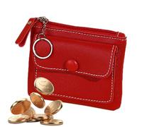 Samuliy Card Wallets for Women | PU Small Wallet with Front Pocket - Fashion Girls Wallet Tiny Zippered Cash Pocket Card Holder Solid Color Purse for Women