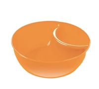 Samuliy Chip and Dip Serving Tray, Divided Anti-Soggy Snack Serving Dish, Stackable Sauce Dipping Dish, Soup and Sandwich Plate Combo, Bread Dipping Bowls, Cracker Divided Platters