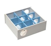 Samuliy Hamster Multi Chamber, Wooden Hamster House Maze Tunnel, Spacious Multi-Room Hideouts, Hamster Tunnel Toys for Small Breeds & Guinea Pigs