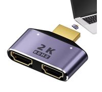 Samuliy Monitor Adapter | Audio External Stereo Sound Adapter With Light - Lightweight Small Titanium Gray Use Adapter for Men and Women