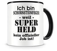 Samunshi® Chimney Sweep Mug with Saying Gift for Chimney Sweep Man Woman Coffee Cup Large Funny Cups for Birthday Black 300 ml