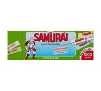 Samurai 341 CB Toothpicks Individually imbustati, Birch, Green, 6.6 x 0.2 x 0.2 cm, 1000 units