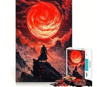 Samurai Aesthetic Posters Jigsaw Puzzle for Teenagers 1000 Pieces Mind Skill Toy Gentle Leisure Design Assembly Premium Gift (38x26cm)