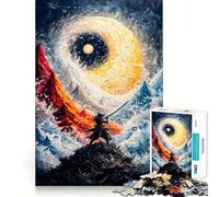 Samurai And Yin Yang 1000 Piece Jigsaw Puzzle for Teenagers Strong Logic Toy Serene Time Clear Edge Creative Gift (50x75cm)