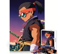 Samurai Anime Character 1000 Piece Jigsaw Puzzles for Adults Teenagers Recall Build Slow Enjoy Exact Cut Art Collectible (50x75cm)