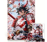 Samurai Anime Character Hard Jigsaw Puzzle for Adults 1000 Pieces Intellect Toy Cozy Time Quality Cut (38x52cm)