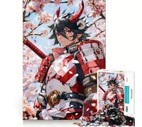 Samurai Anime Character Hard Jigsaw Puzzle for Adults 1000 Pieces Intellect Toy Cozy Time Quality Cut (38x52cm)