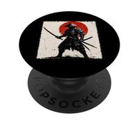Samurai Anime Japan Graphic Japanese Culture Warrior PopSockets Adhesive PopGrip