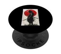 Samurai Anime Japan Graphic Japanese Culture Warrior PopSockets Adhesive PopGrip