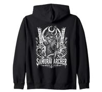 Samurai Archer Arrow Of Honor Japanese Archery Zip Hoodie