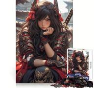 Samurai Assassin Princess Jigsaw Puzzles 1000 Pieces for Adults Memory Gain Anxiety Relief Design Assembly Artistic Gift (38x26cm)