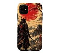 Samurai at Dawn Beneath the Crimson Sun Case for iPhone 11