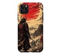 Samurai at Dawn Beneath the Crimson Sun Case for iPhone 11 Pro Max