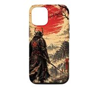 Samurai at Dawn Beneath the Crimson Sun Case for iPhone 12/12 Pro