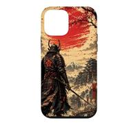 Samurai at Dawn Beneath the Crimson Sun Case for iPhone 12 mini