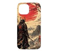 Samurai at Dawn Beneath the Crimson Sun Case for iPhone 15