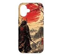 Samurai at Dawn Beneath the Crimson Sun Case for iPhone 16