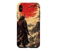 Samurai at Dawn Beneath the Crimson Sun Case for iPhone XS Max