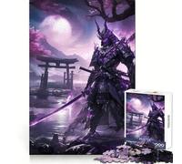 Samurai at Torii Gate 1000 Pieces Jigsaw Puzzles for Adults Memory Gain Calm Mind Design Assembly Creative Gift (50x75cm)