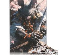 Samurai Bat Warrior 1000 Piece Jigsaw Puzzles for Adults | | Family Fun Jigsaws Puzzles for Adults Gifts Intellectual Games 1000pcs (75x50cm)