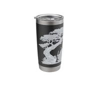 Samurai Beneath The Bonsai Stainless Steel Insulated Tumbler