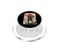 Samurai Bigfoot Ape Warrior in Vintage Japanese Art Style PopSockets PopGrip for MagSafe