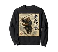 Samurai Bigfoot Invincible Beast Japanese Warrior Sasquatch Sweatshirt